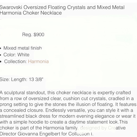 Swarovski Choker oversized floating Crystals Harmonia NWT - Picture 12 of 12